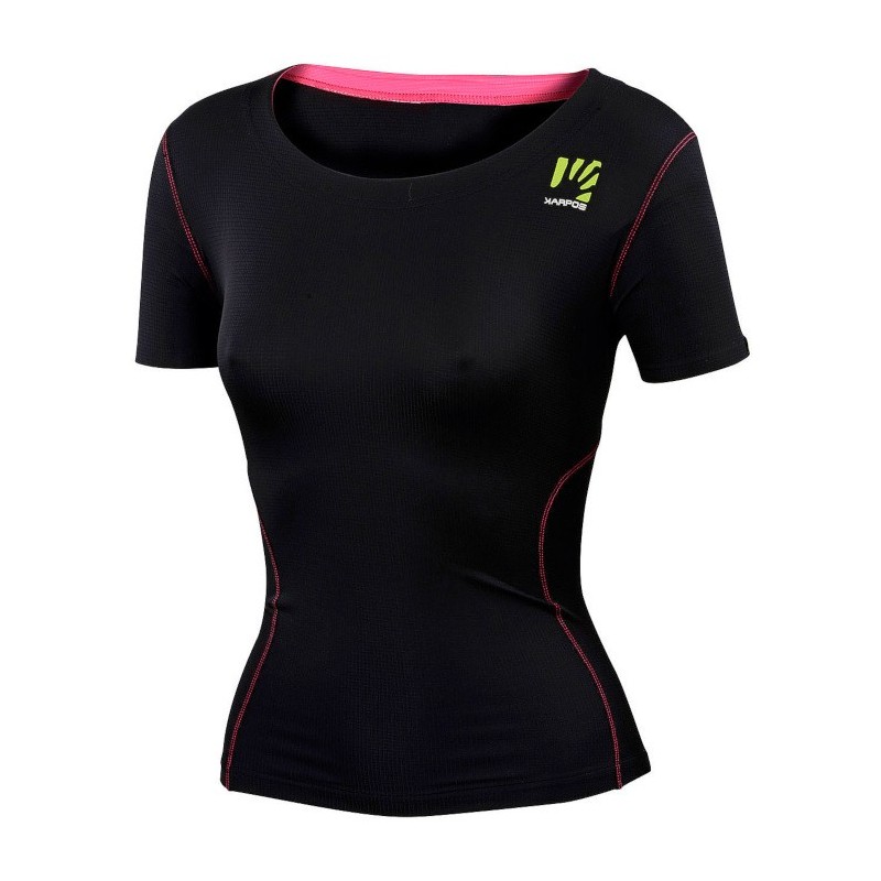 Kvinner t-skjorte Sportful Karpos Fast W Jersey svart Kvinner t-skjorte Sportful Karpos Fast W Jersey svart